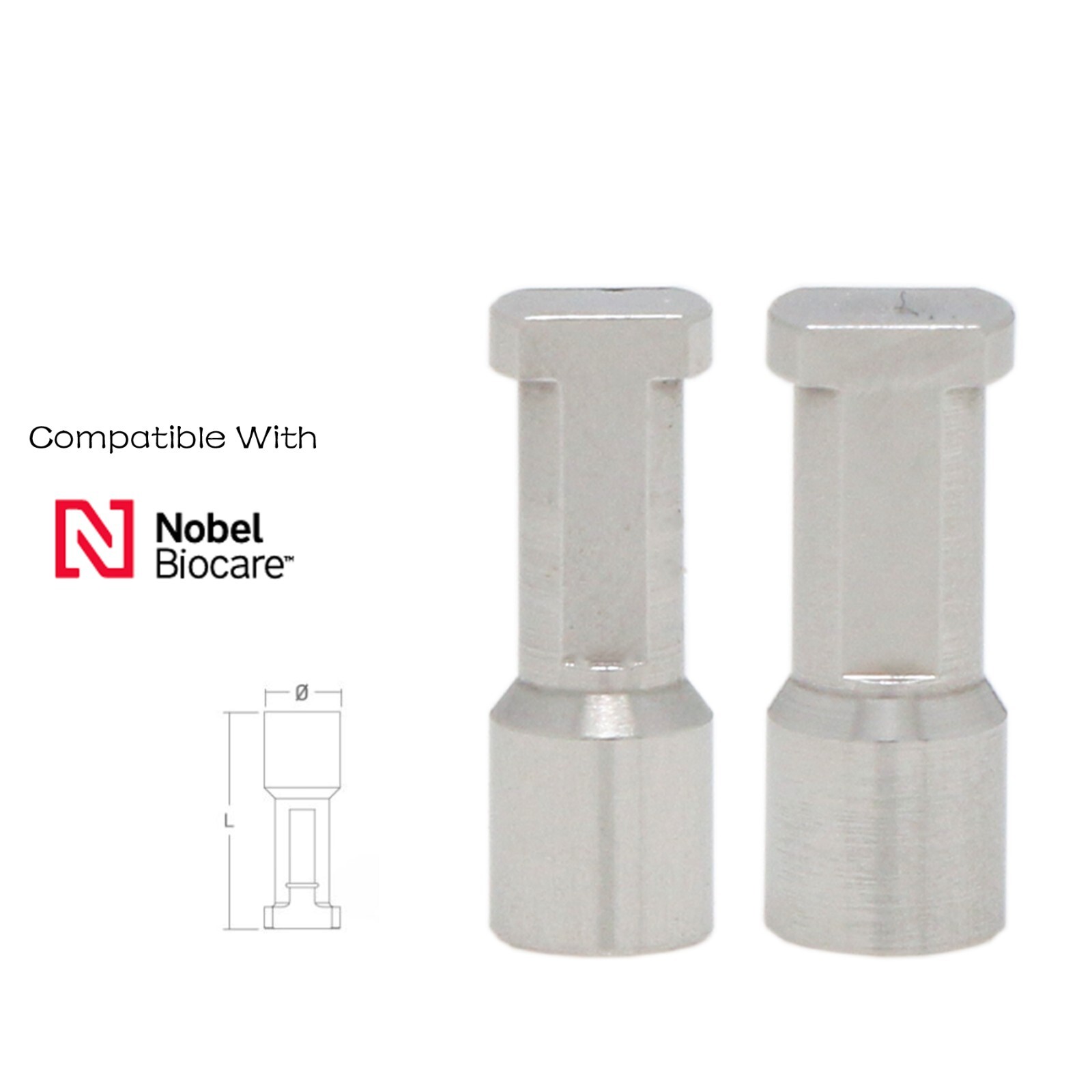 US Nobel Biocare Hex Implant for NP/RP Healing/locator Abutment Analog Scan Body