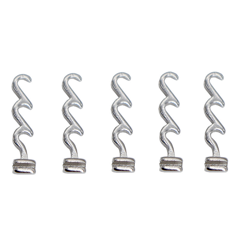 Bomaoer 10×Orthodontics Dental Crimpable Hook Muti-fuction Niti coil Long Left