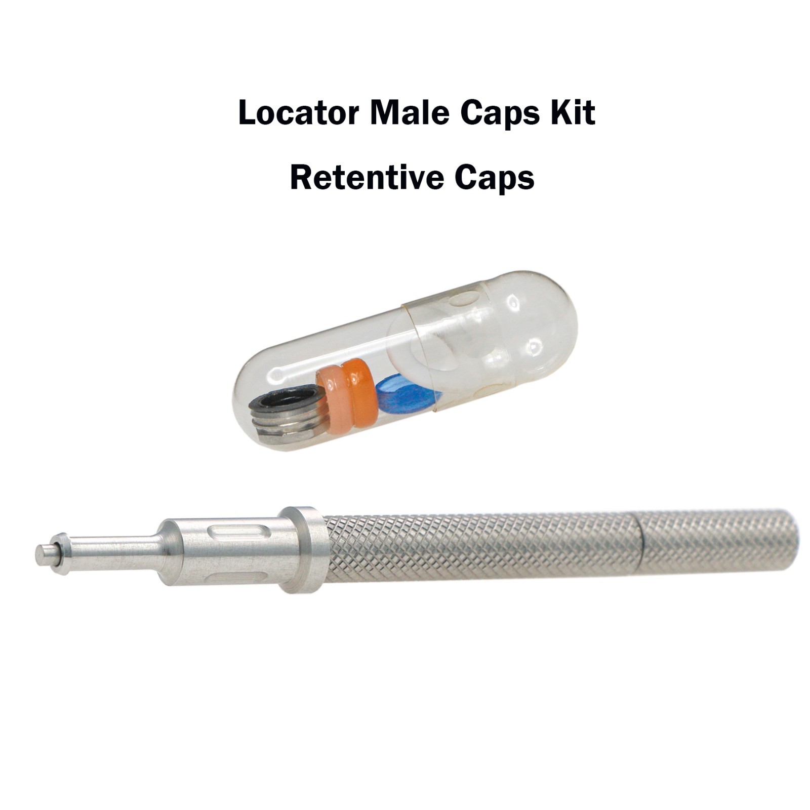Dental Universal Retention Cap Insertion Extraction Overdenture Remove Core Tool