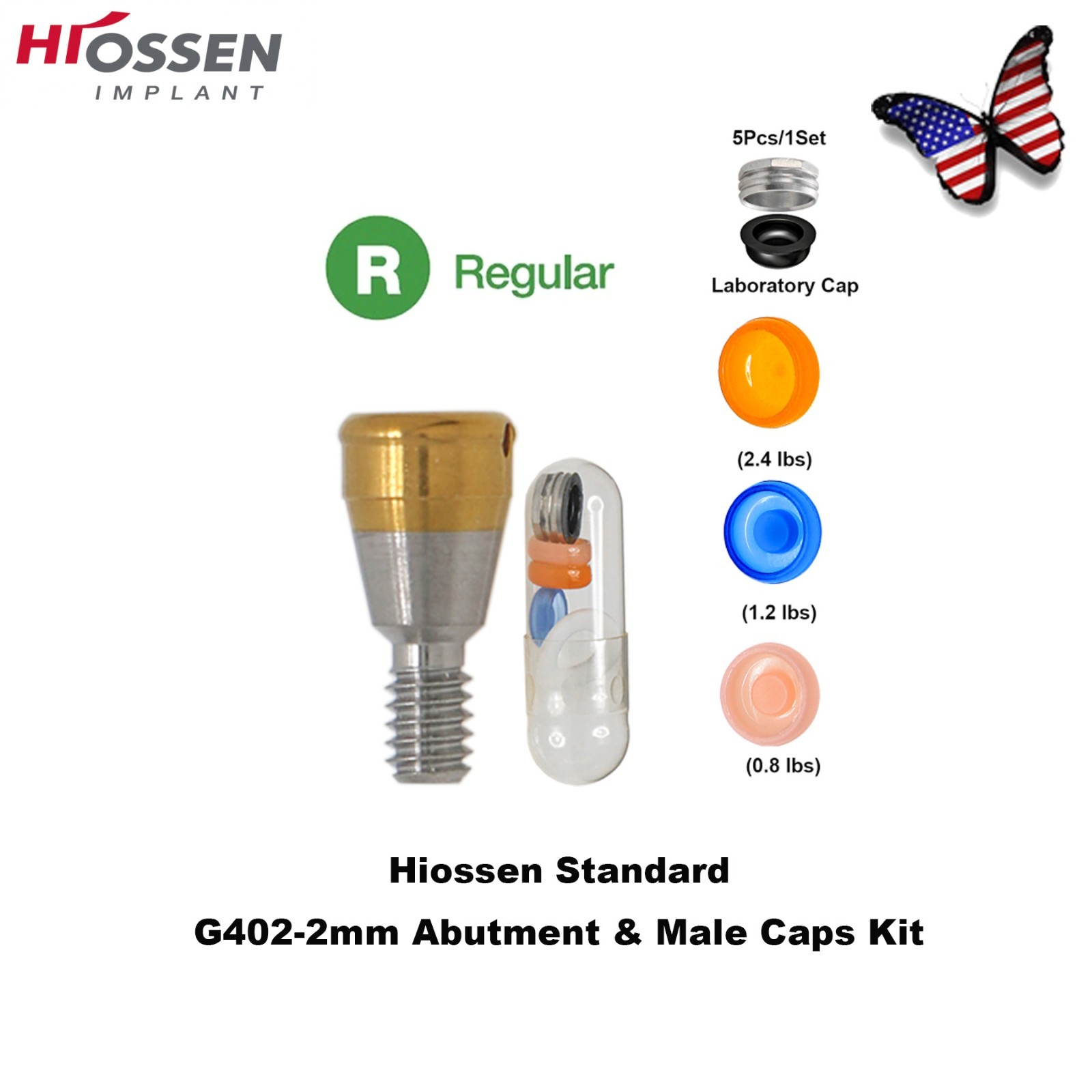 US Dental Tapered Locator Overdenture Abutment Fit Hiossen Nobel Biocare Zimmer