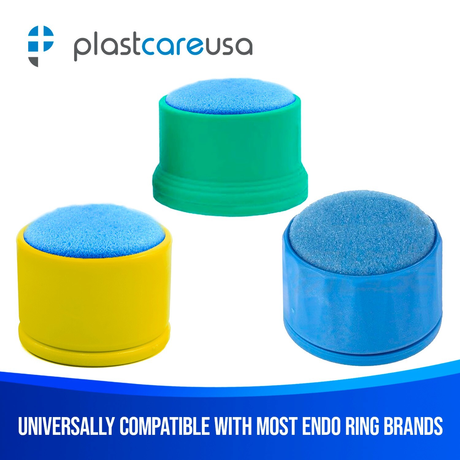 100 2.5″ Premium Endodontic Foam Round Blue Sponge Cushions Dental Endo Files