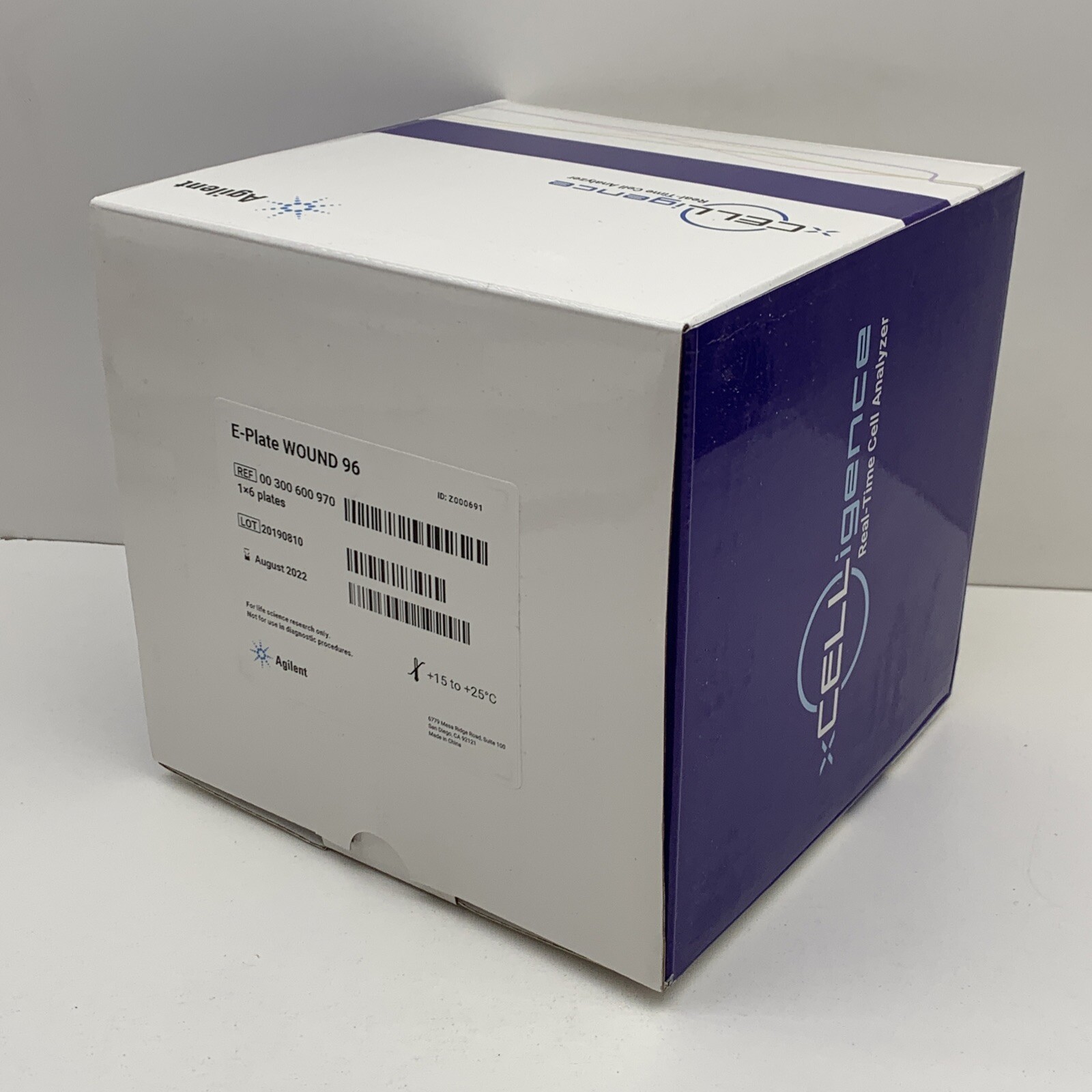 (6-Plates) Agilent 300600980 E-Plate Wound 96, EXPIRED August 2022