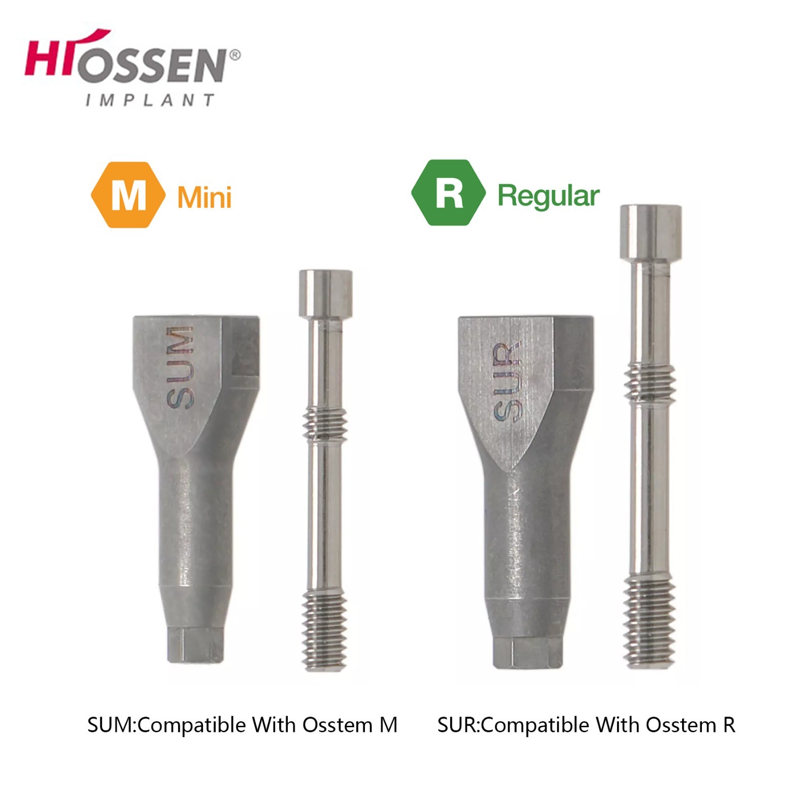 For Hiossen Osstem Dental Healing Abutment Impression Open Close Tray Lab Analog