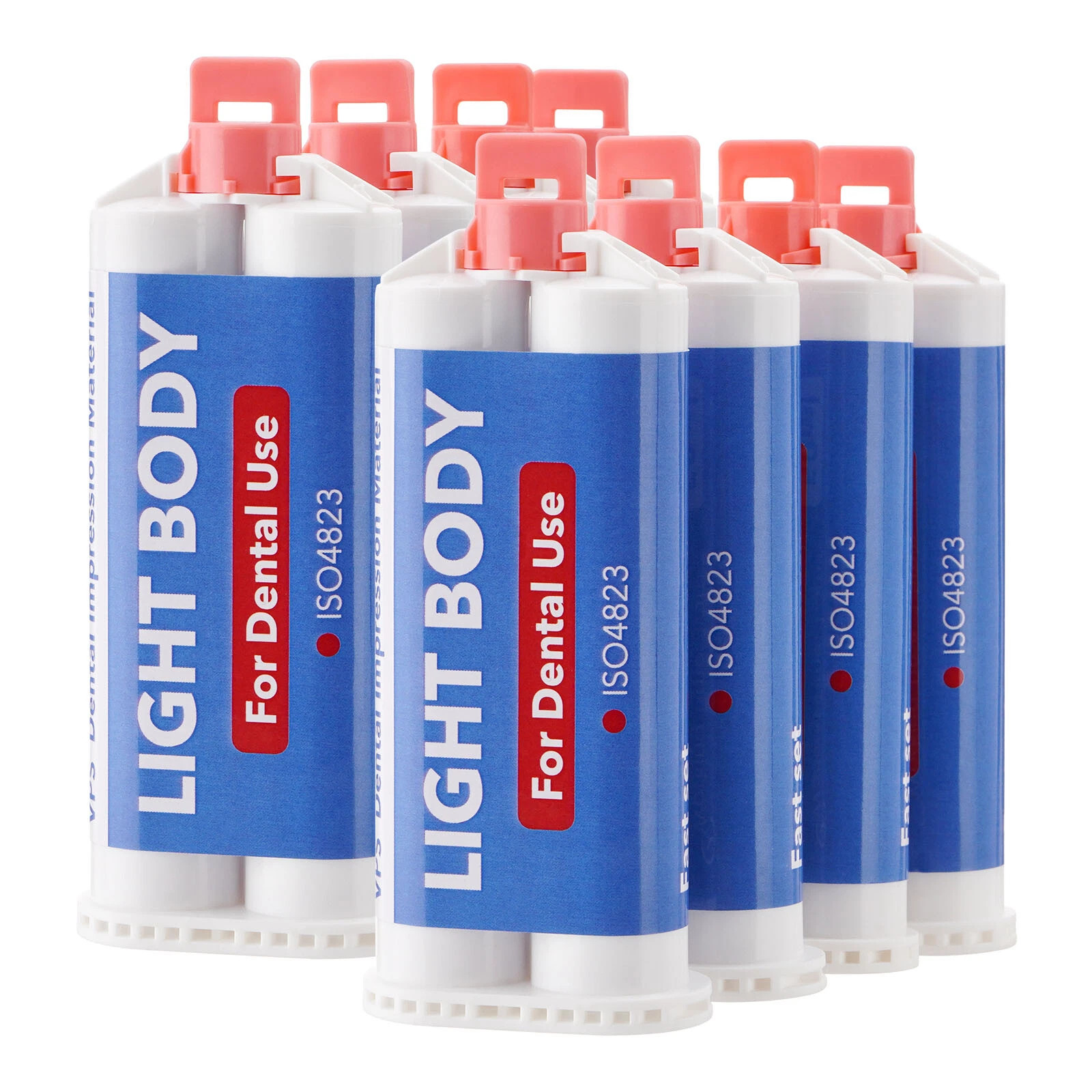 64PCS Dental Impression Material VPS Heavy & Light Body Fast Putty Catalyst 50ml