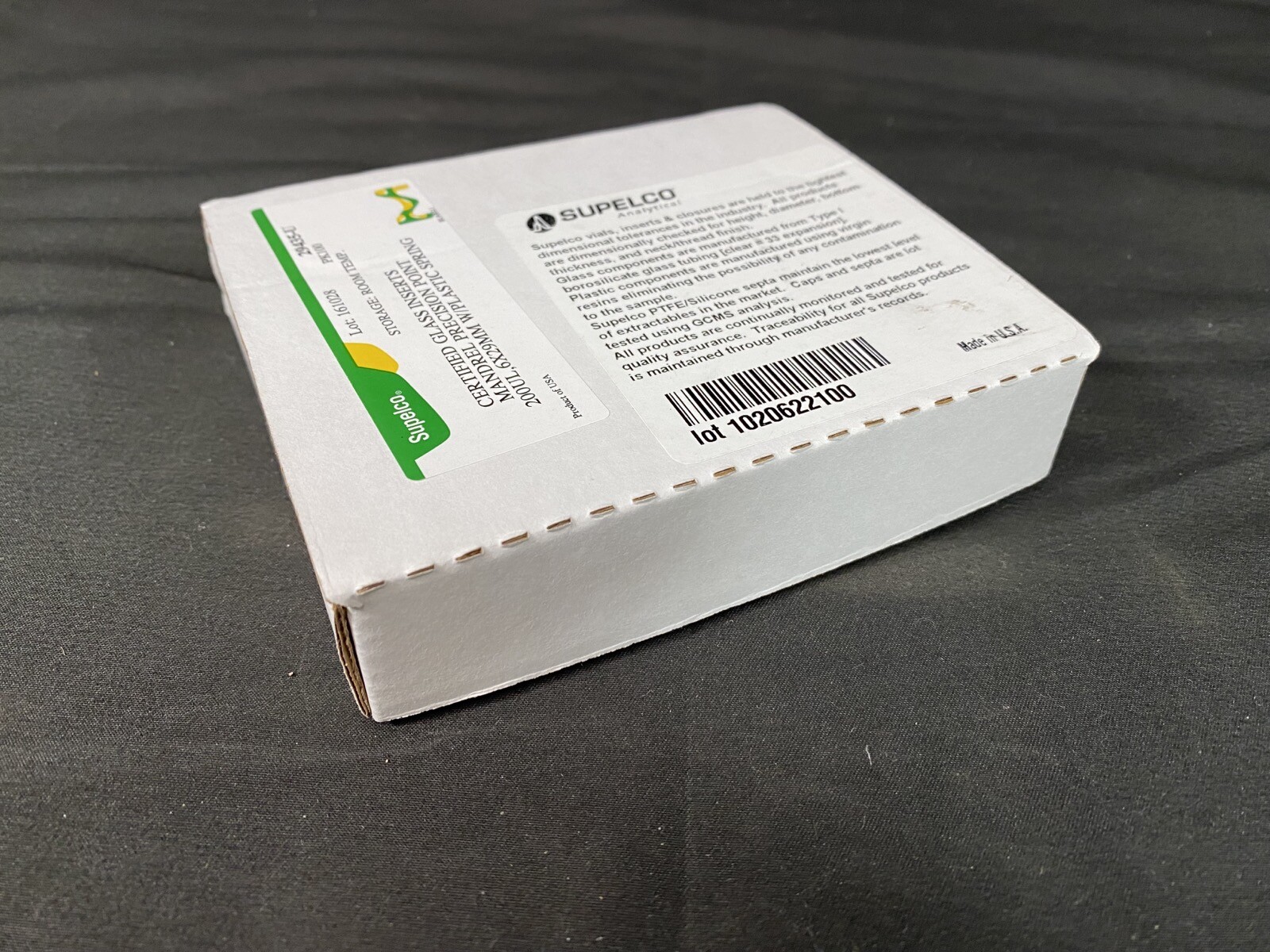 SUPELCO .2mL 12x32mm Certified Glass Inserts w/ Plastic Spring 29435-U (100/pk)