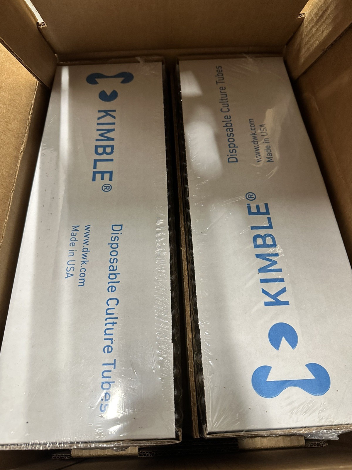 NEW Case of 1000 Kimble Chase 73500-16125 16 x 125 mm Borosilicate Glass Culture
