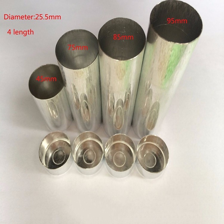 100pcs Dental Lab Aluminum Tube Empty Cartridges For Flexible Acrylic 25.5* 95mm