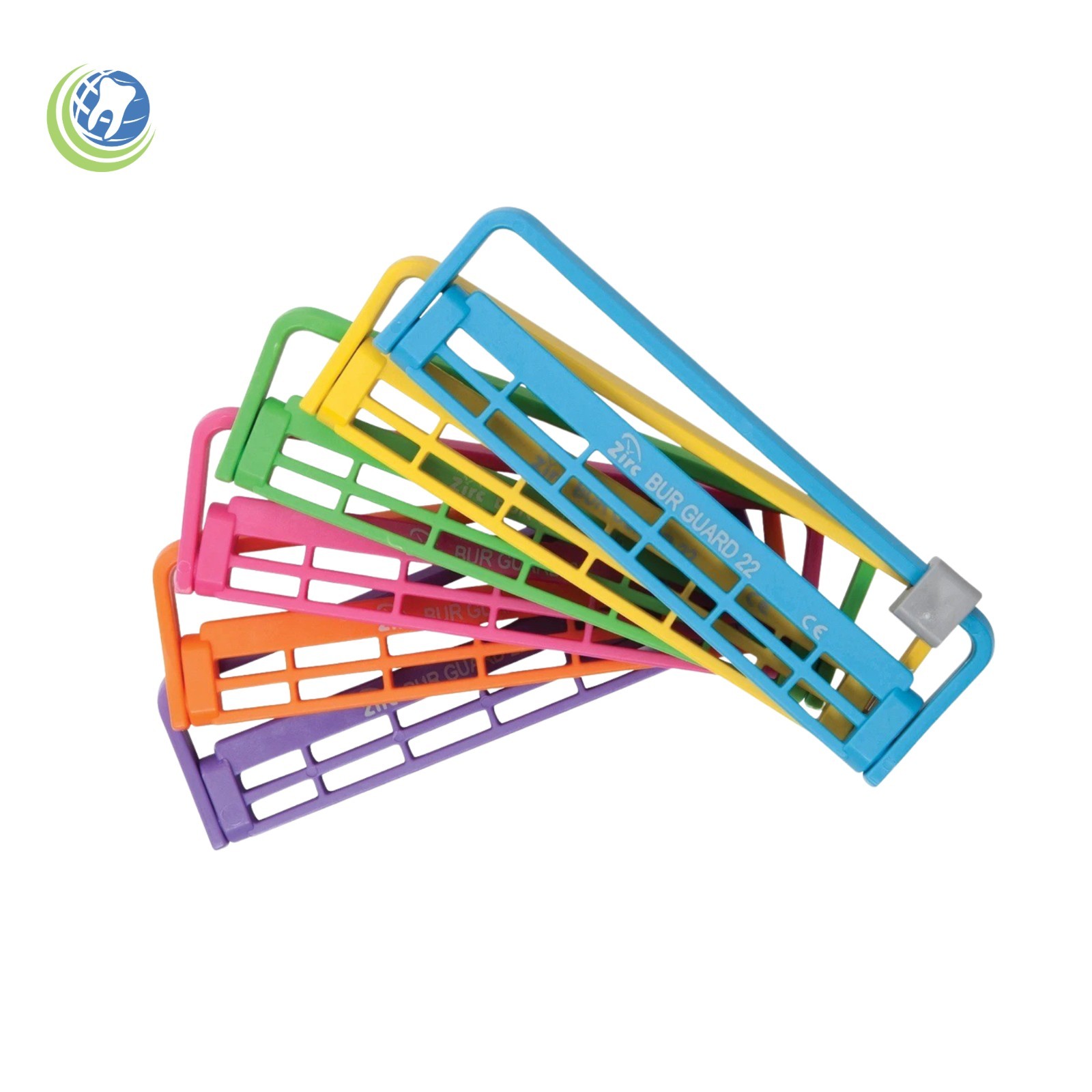 Dental Autoclavable Steri-Bur Guard 22-Hole Bur Holder Assorted Colors