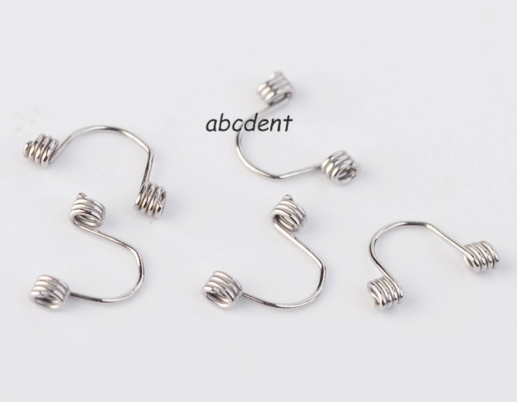 100pc Dental Torquing Torque Spring Wire Single Ortho Curved Small/Medium/Large