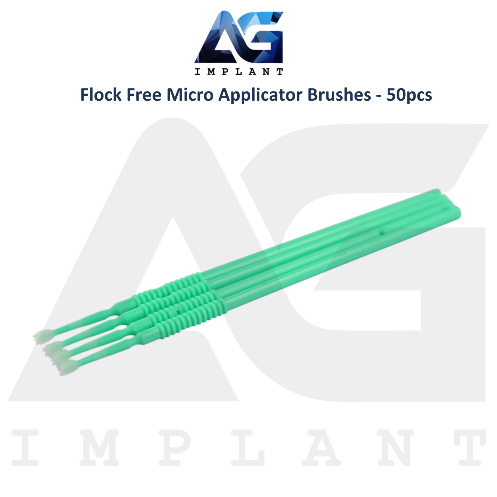 Micro Applicator Brushes 50pcs Flock Free Elastomer Bristles Dental Application
