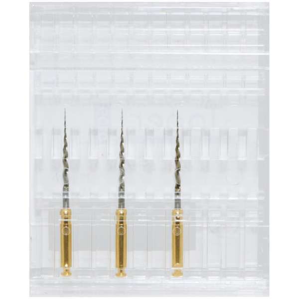 Taper Gold Endodontic File 19mm-s.x, 3/Pk. Tip Ø18/0.04%~0.25% Taper