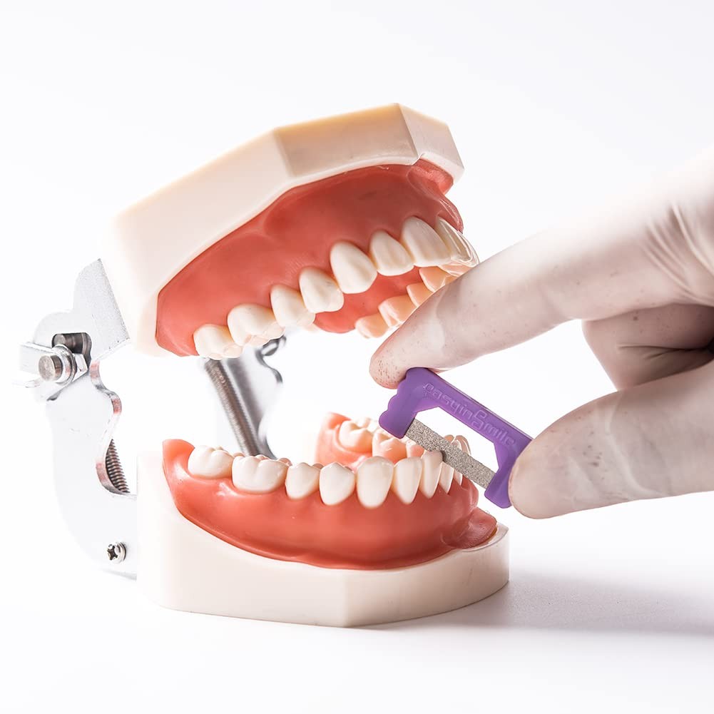 SNAWOP Dental Polishing Strips 2 Packs Orthodontic IPR Plus Strip System Kit