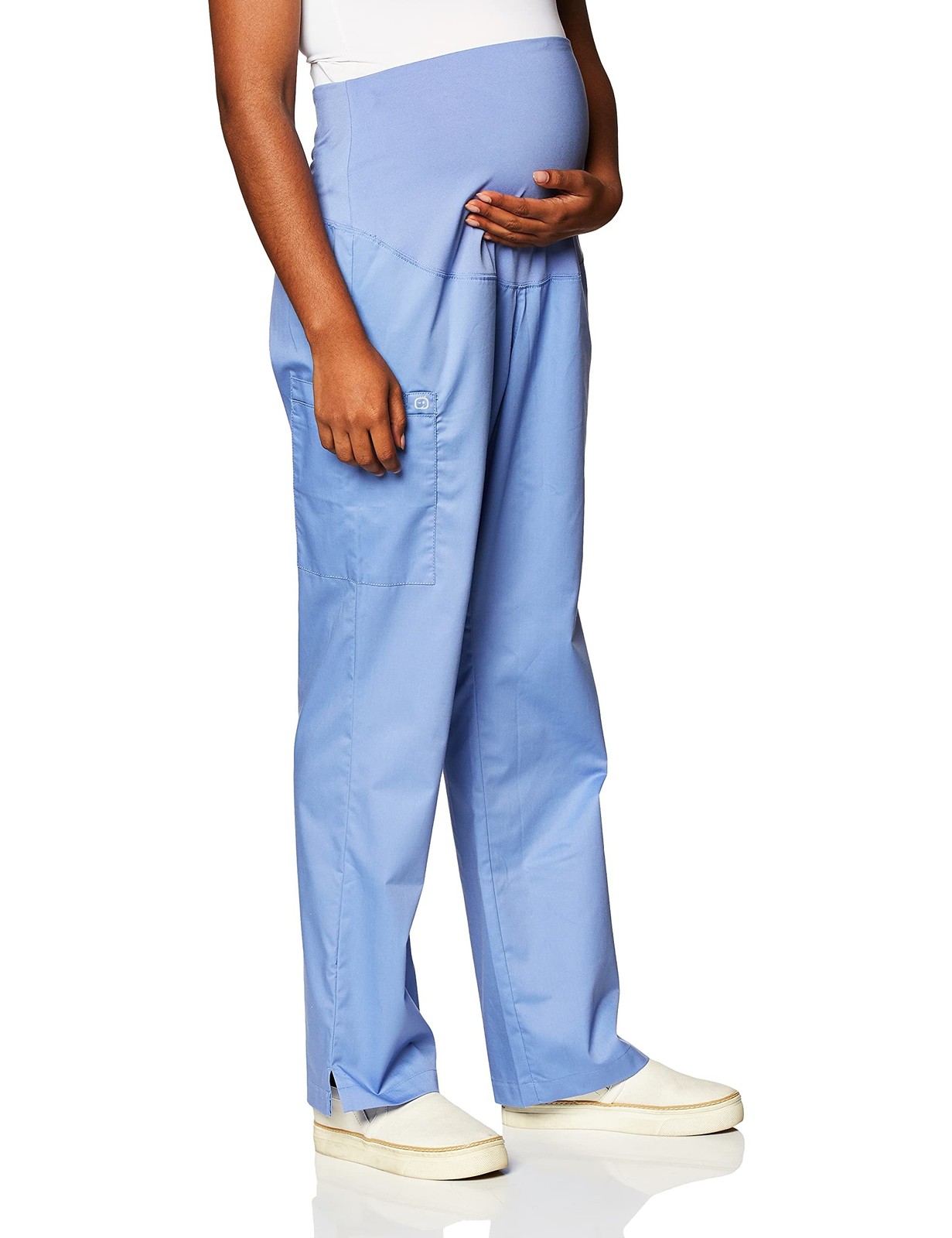 WonderWink Women’s Wonderwork Scrubs for Maternity Cargo Scrub Pants Large