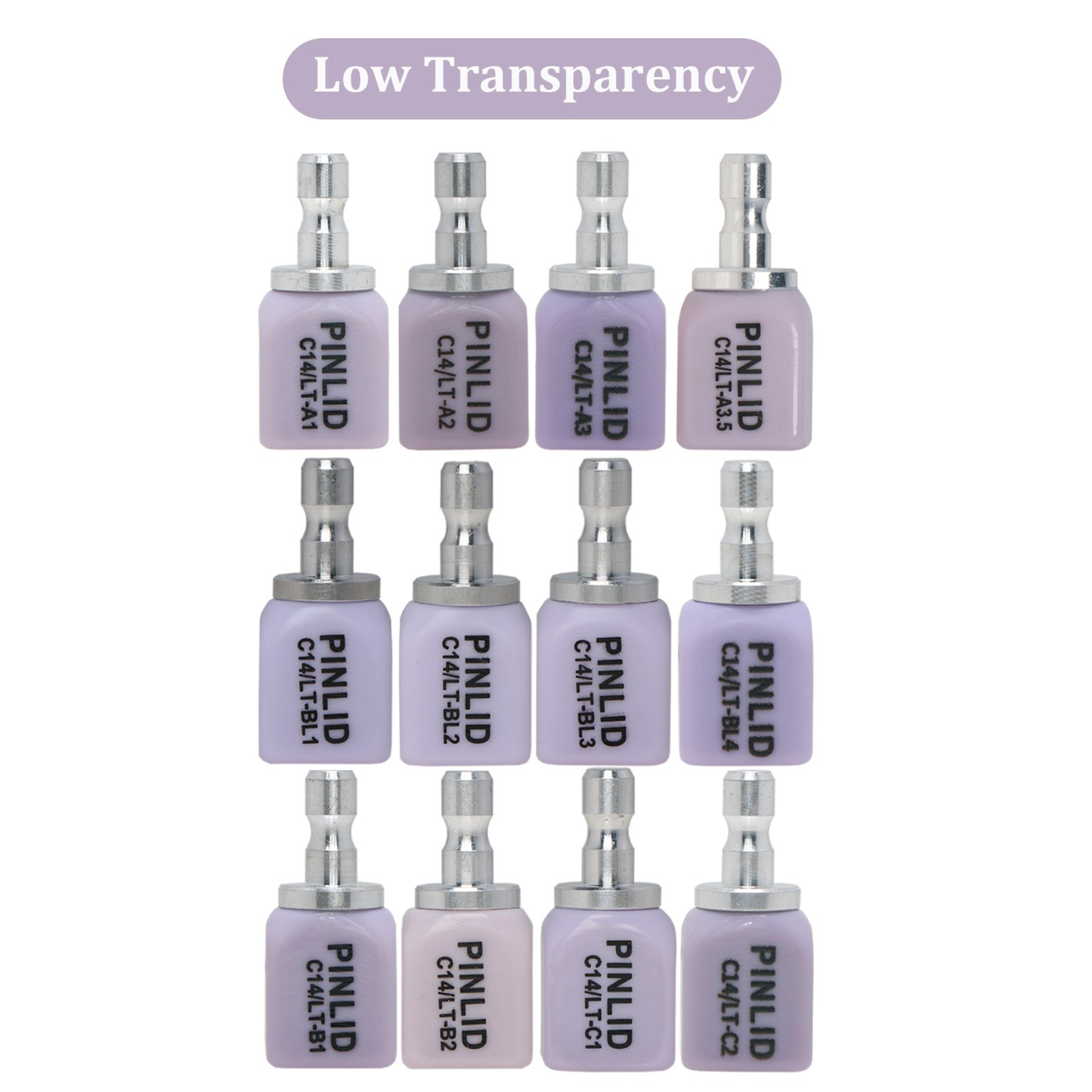 US C14 HT/LT Dental Lithium Disilicate Ceramic IPS e.max CAD CEREC Blocks InLab