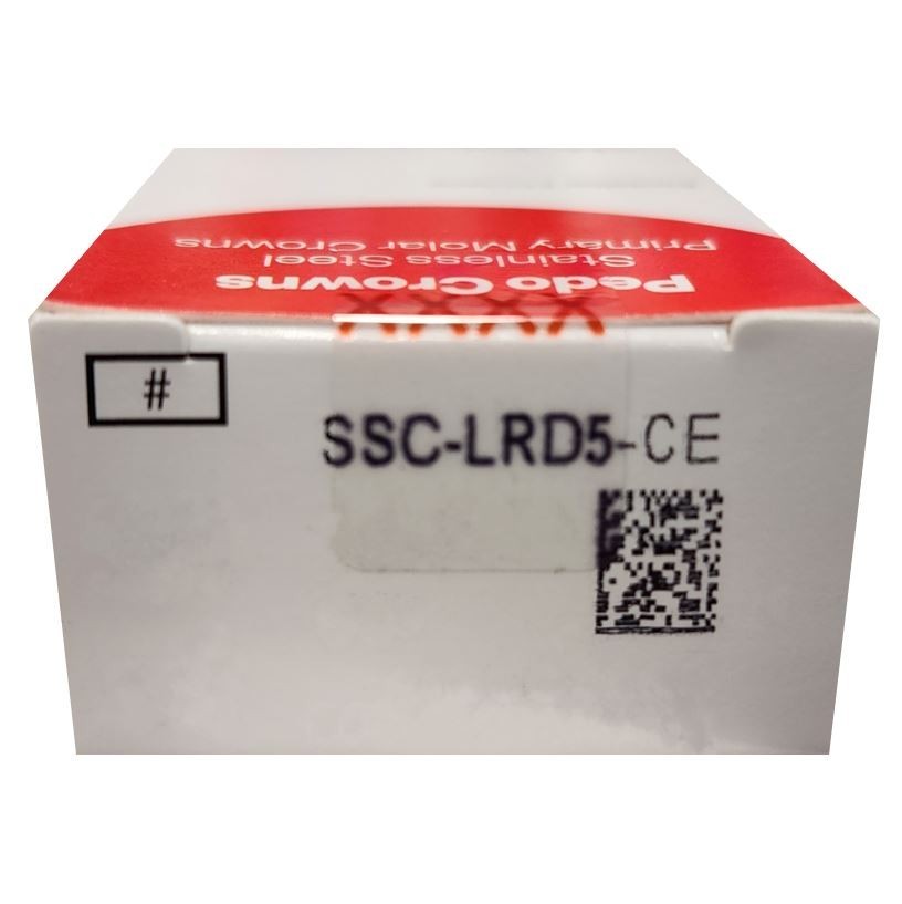 *5-Pieces* HuFriedyGroup Pedo Crowns Lower Right Primary 1st #5 Refill SSC-LRD5