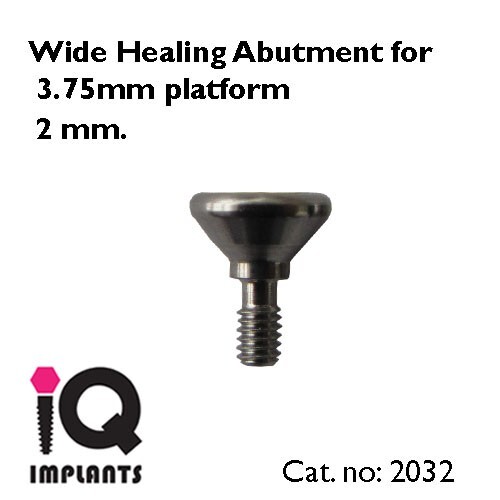 10 Wide Healing Caps for 3.75mm platform for Dental Implant Prosthetic Surgery