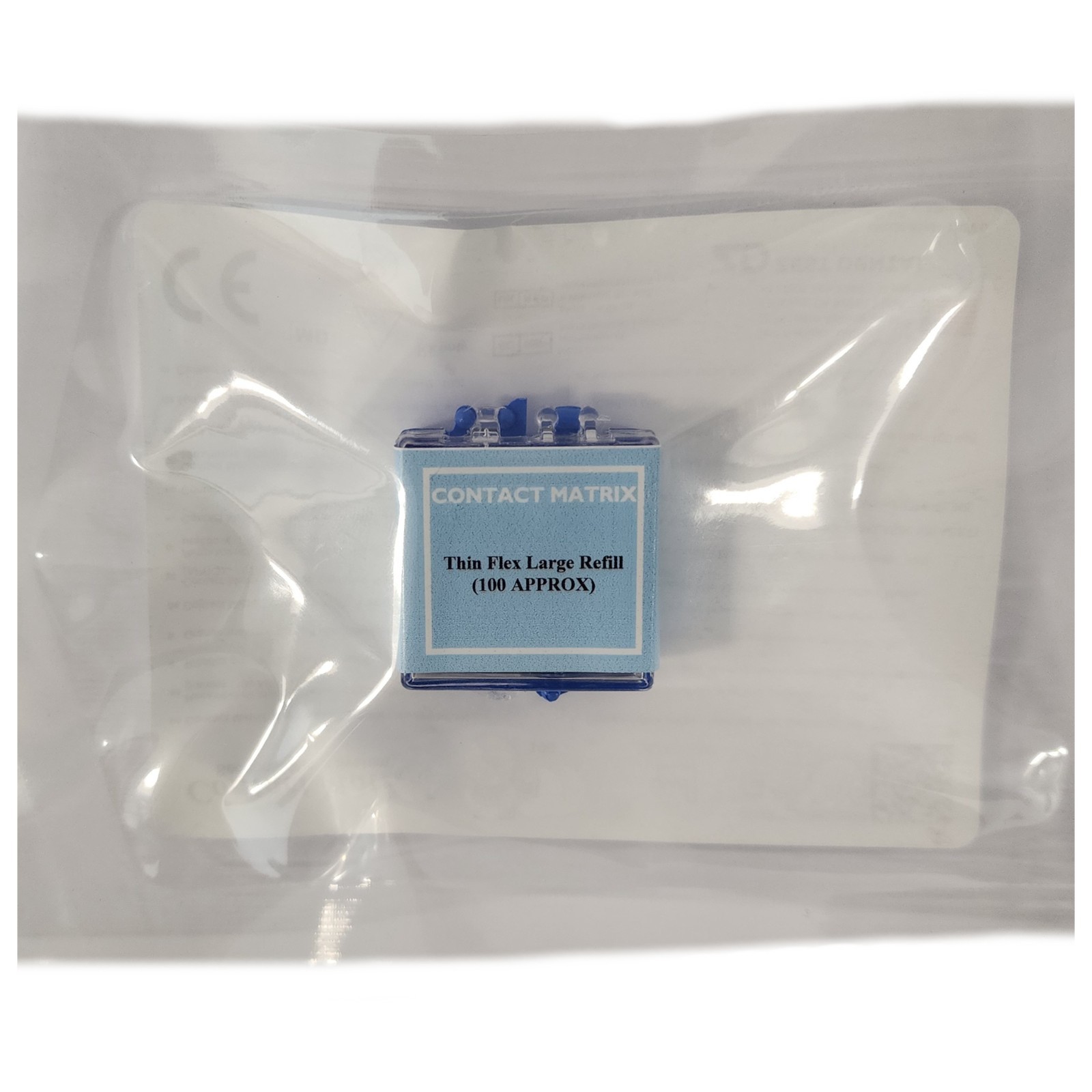 *100-Pack* Danville Zest Dental Contact Matrix Lite Thin Flex Large Refill 89434