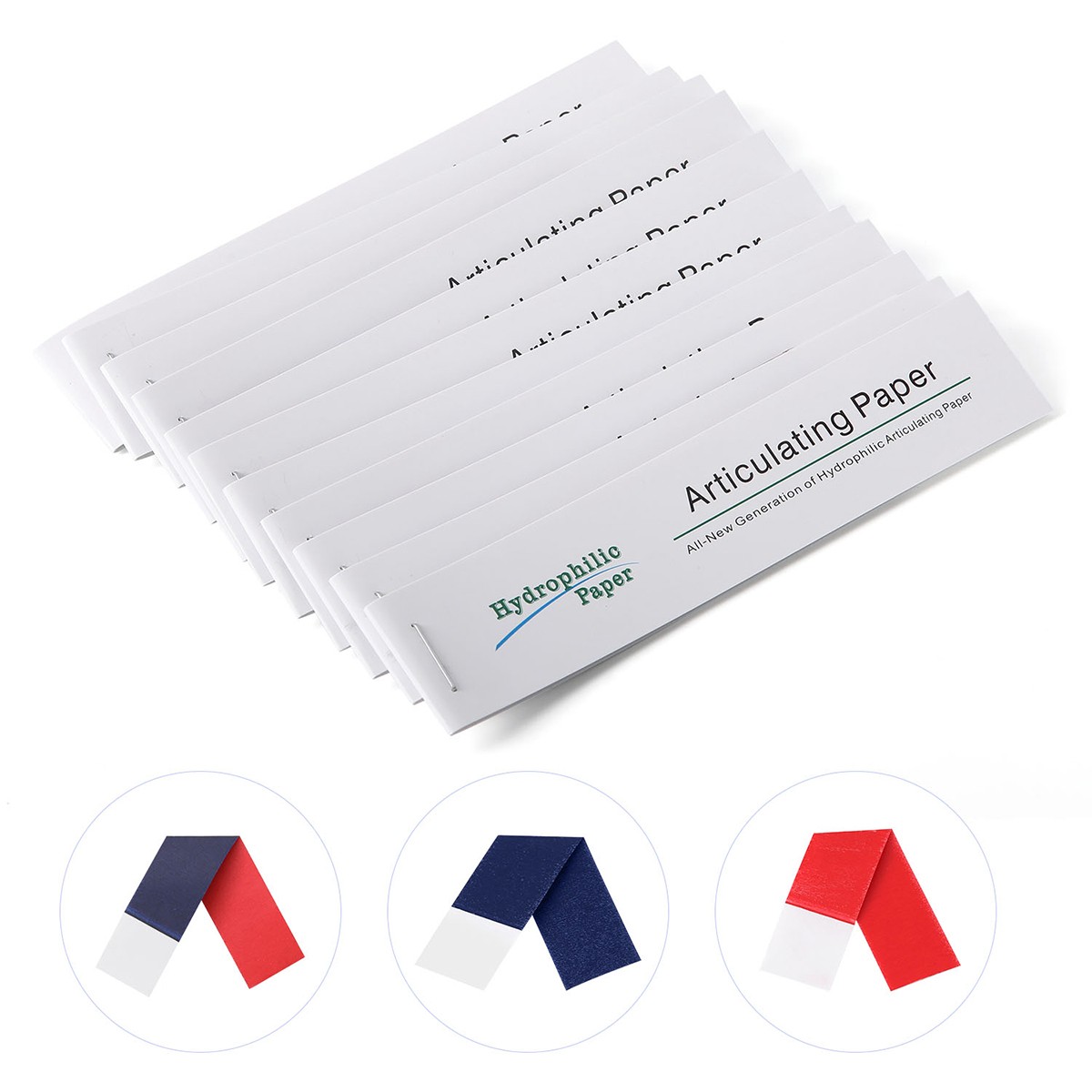 1-5Pack Dental Articulating Paper Double Sided Articulating Strips Blue/Red