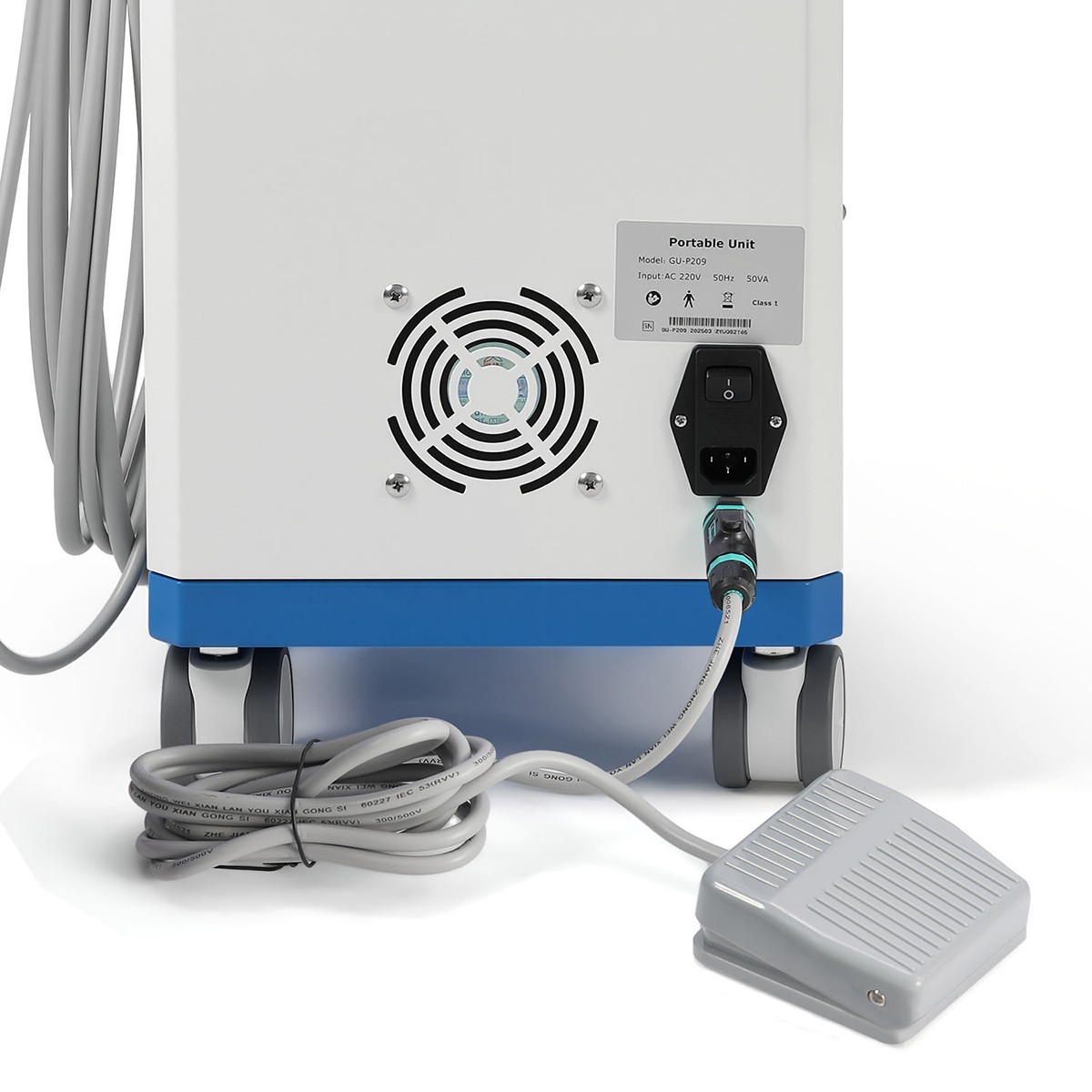 GU-P209 Dental Mobile Delivery Cart Treatment Unit Air Compressor Suction FDA