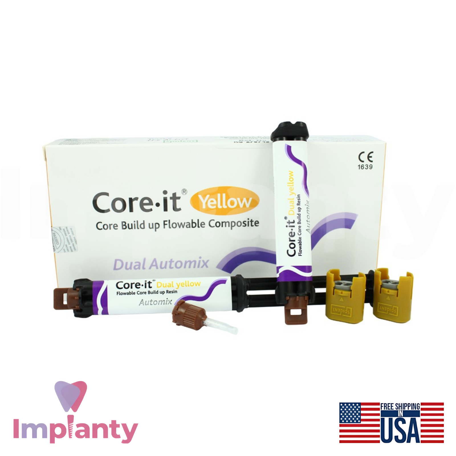 Core-it Dual Cured Core Build-up Resin Bonds Enamel & Dentin Dental Restorations