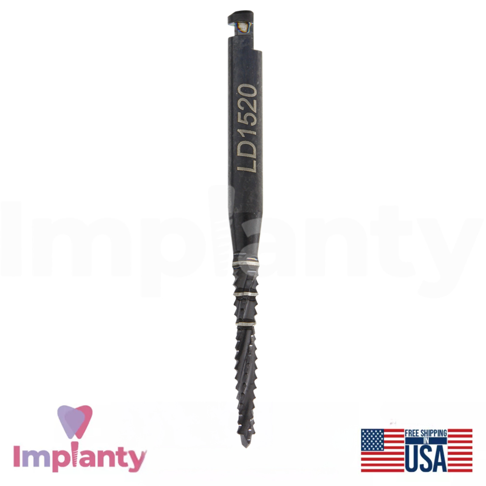 2x GDT Supplies Carbide Lindemann Dental Drills 29.0mm Length Latch-Type Shank