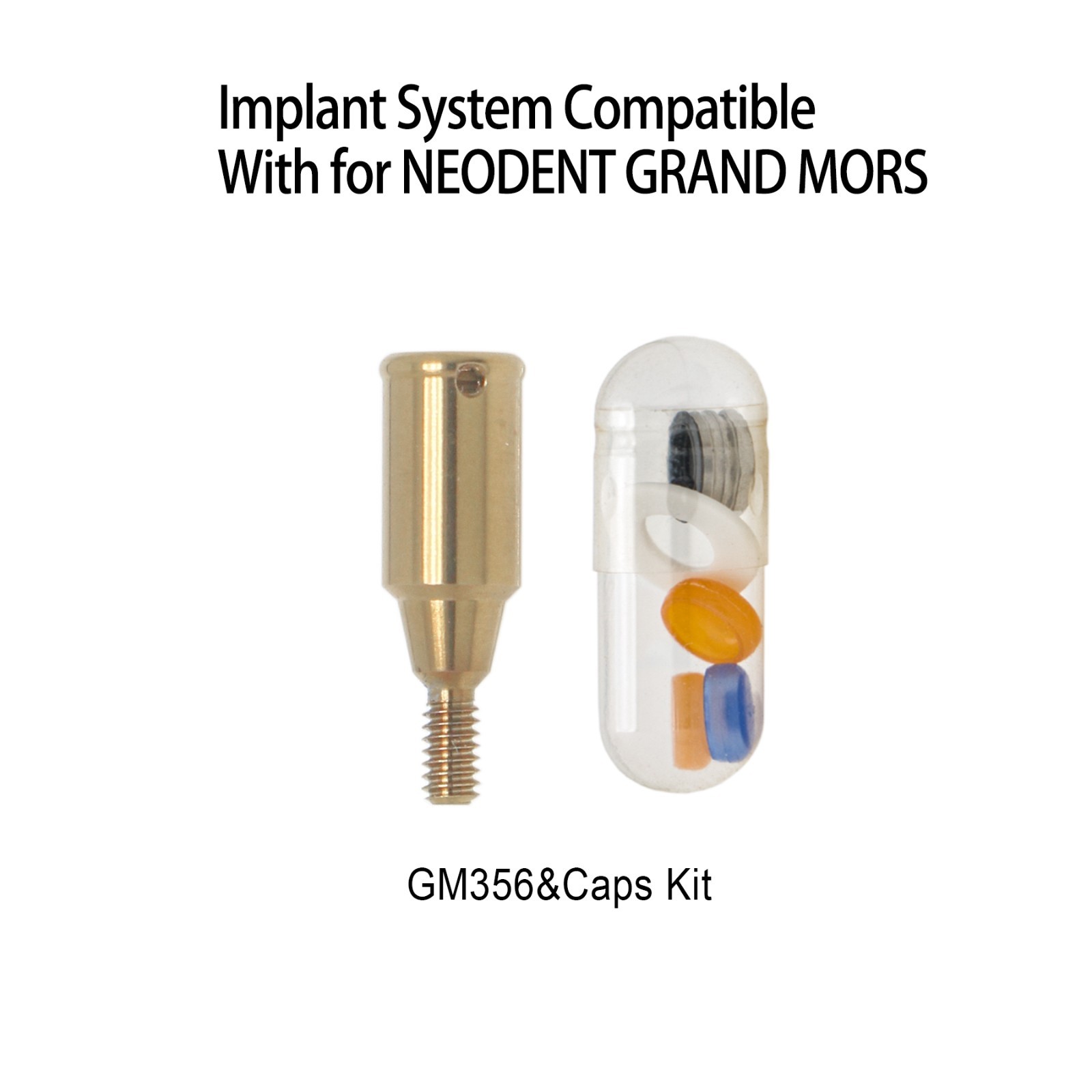 Overdenture Locator Abutments Anchor for NEODENT GRAND MORSE Male Caps Removable