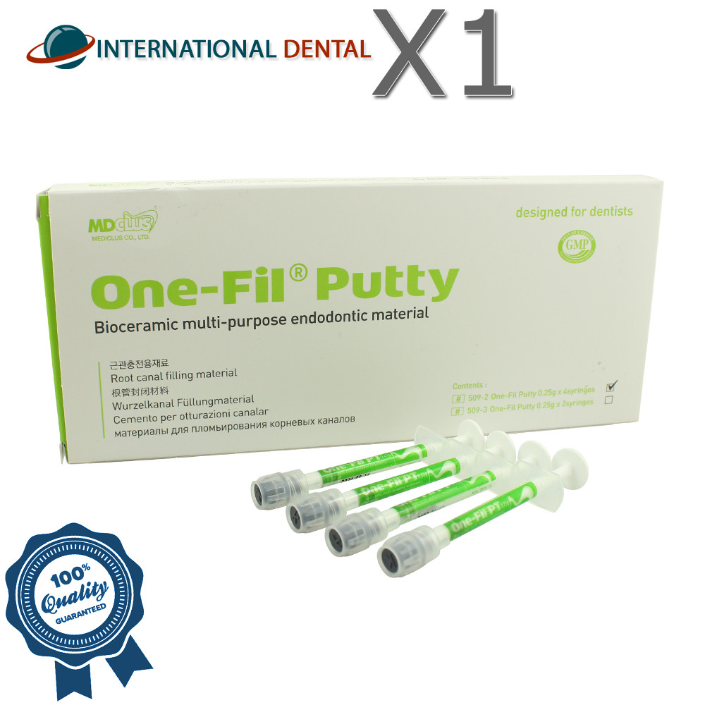 Dental MediClus One FiI Putty Bi0ceramic Multi Purpose End0 Material 4X0.25g