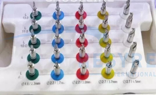Dental Conical Drills Kit 25pcs Set