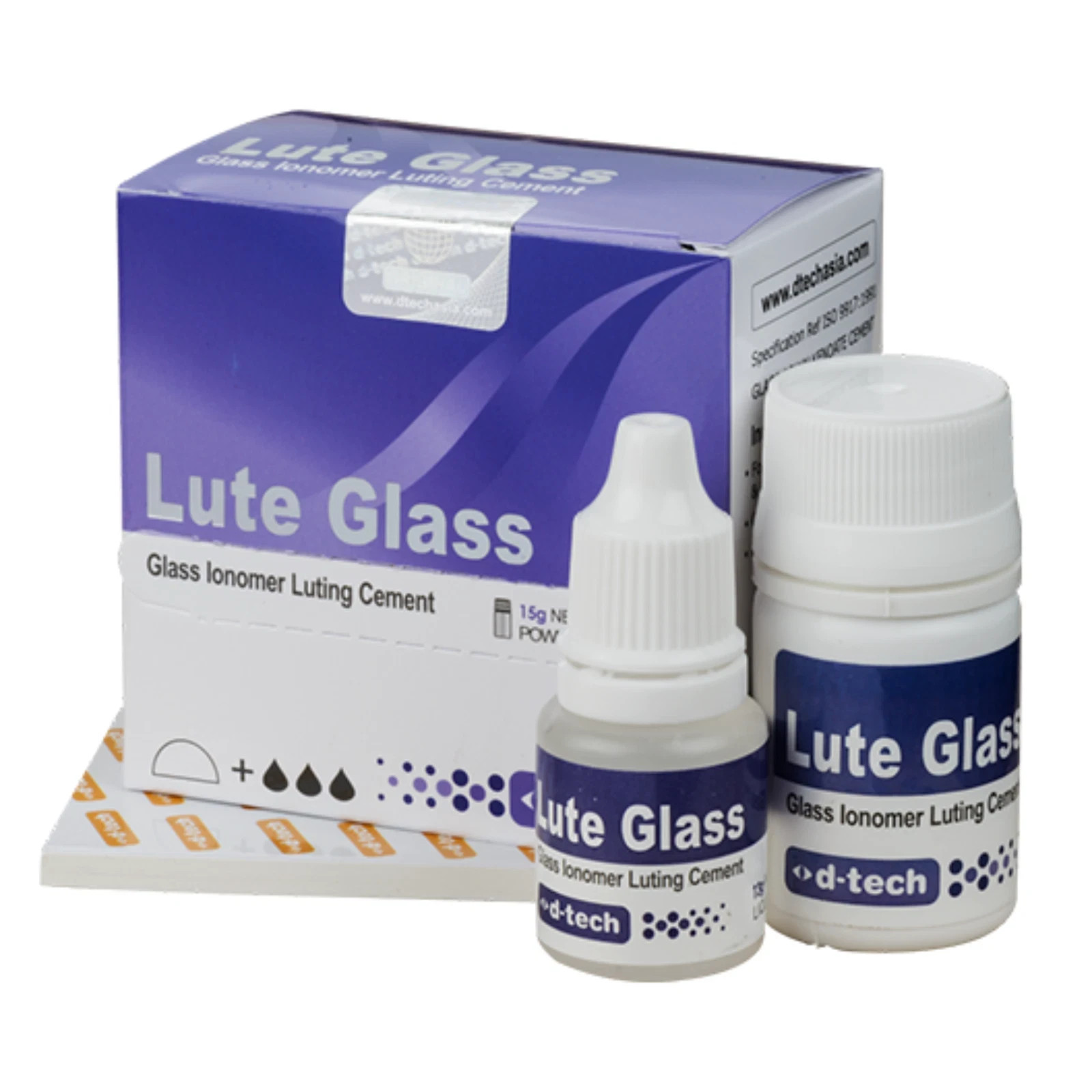 D Tech Lute Glass Dental Glass Ionomer Luting Cement GIC Crown Bridge Bonding