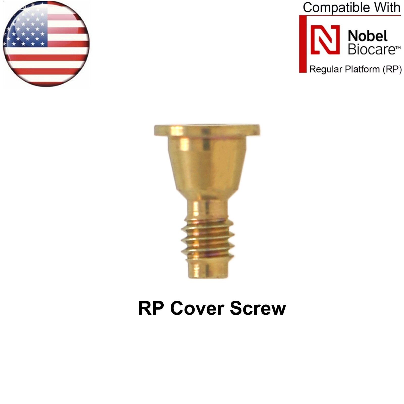 US Dental Healing Abutment Cap NP/RP Compatible Nobel Biocare ∅3.6 ∅5.0 ∅6.0