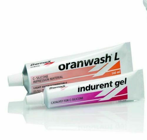 Zhermack Oranwash L 140ml +Indurent Gel 60ml Impression Wash Material