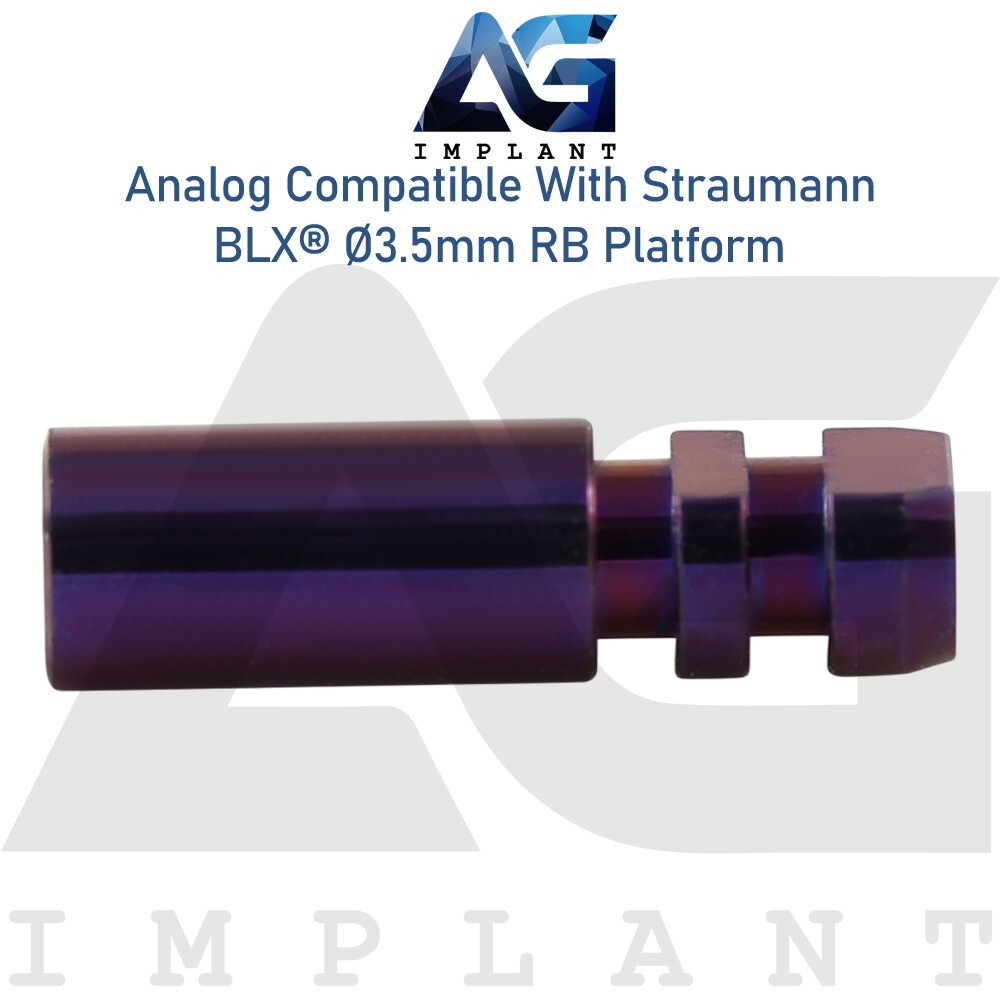 10 Straumann BLX® Compatible Dental Fixture Analog 3.5mm Titanium RB Platform