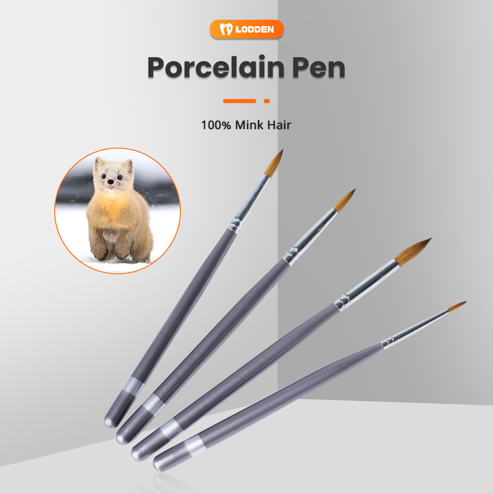 100% Mink Hair Dental Porcelain Brush Pen Glaze Ceramic Brush Pen Dental Tools