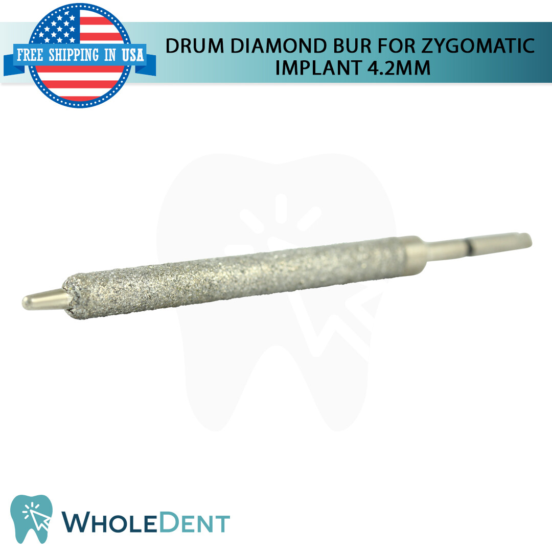 Zygomatic Im plant Diamond Drum Bur Ø4.2 Groove Preparation Dental 30mm Drill