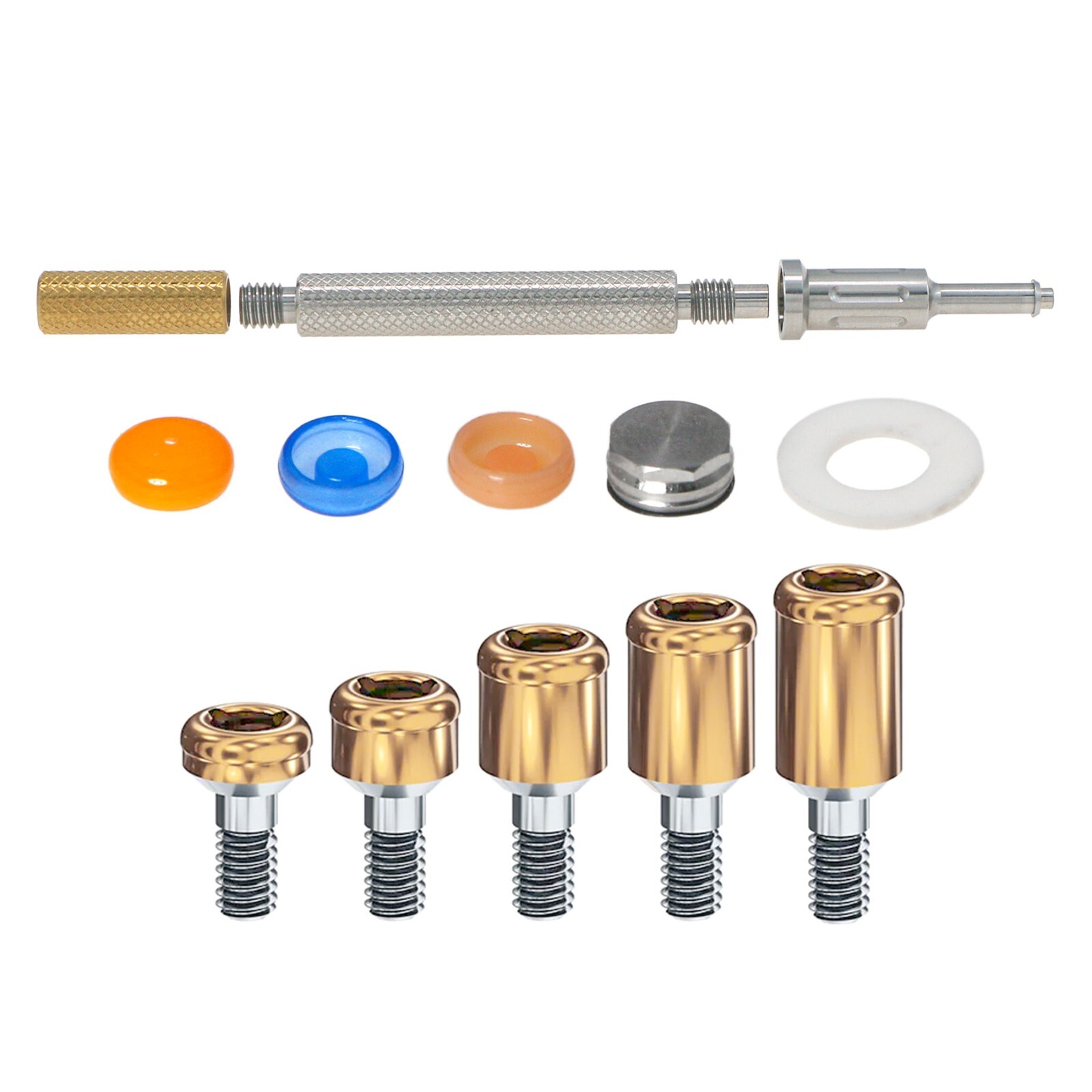 Dental Attachment Abutment&Overdenture Male Caps Kits for Hiossen Mini Ø3.2 3mm
