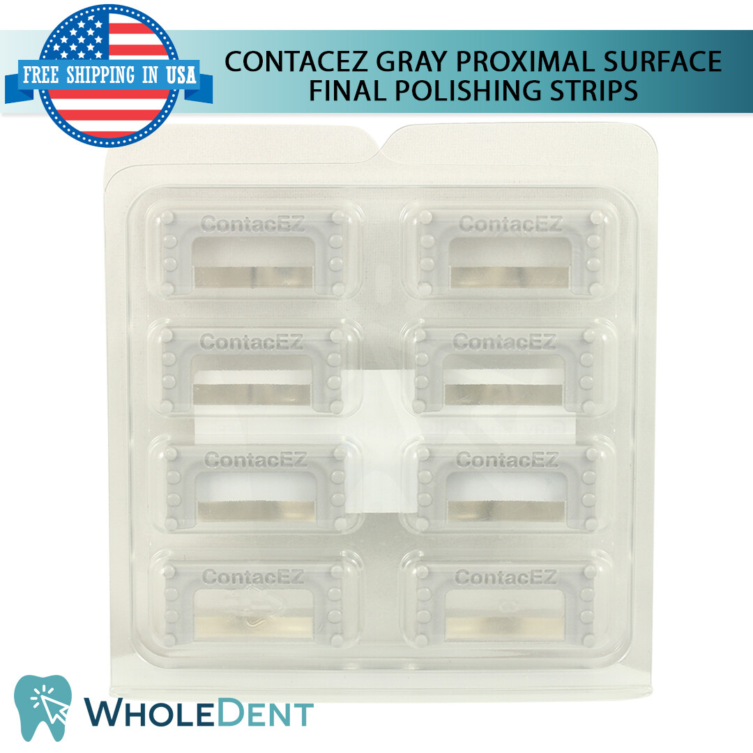 ContacEZ Gray Proximal Surface Polisher 8 Strips Restorative Final Polishing