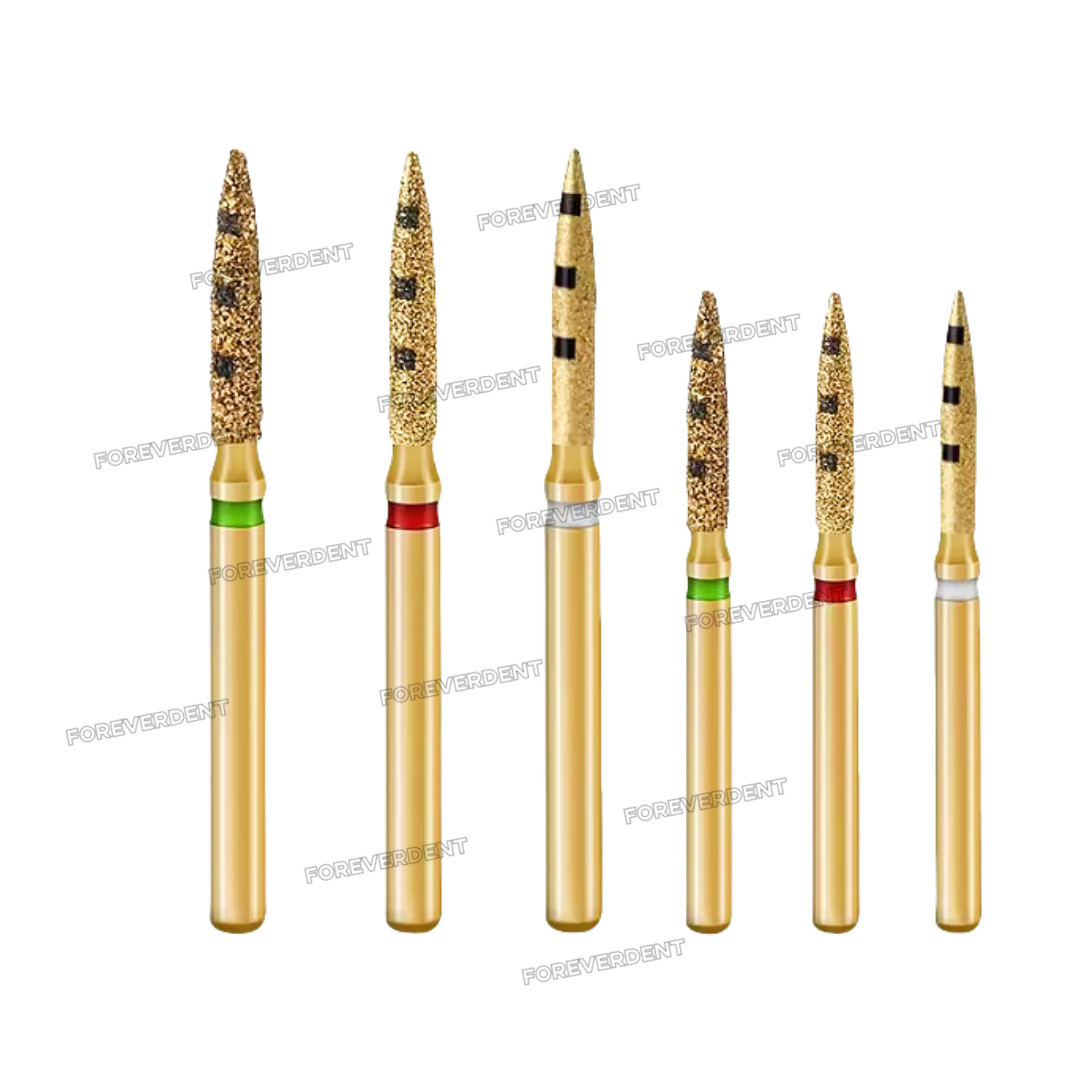 Dental BOPT Preperation Burs Vertical Diamond FG7906 Oriented Technique 6pcs/kit