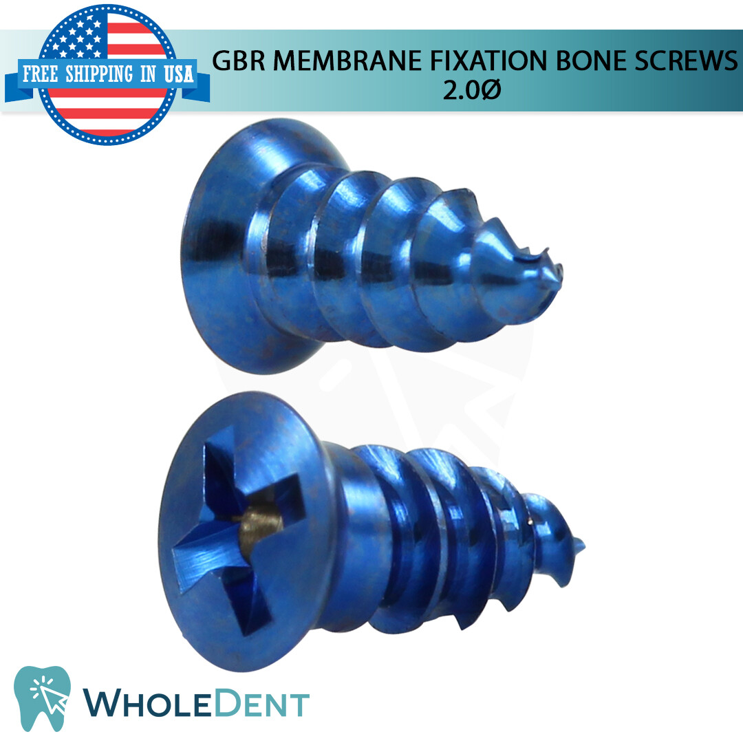 GBR Self Tapping Titanium Membrane Fixation Bon Screw Ø2.0mm, Dental Im plant