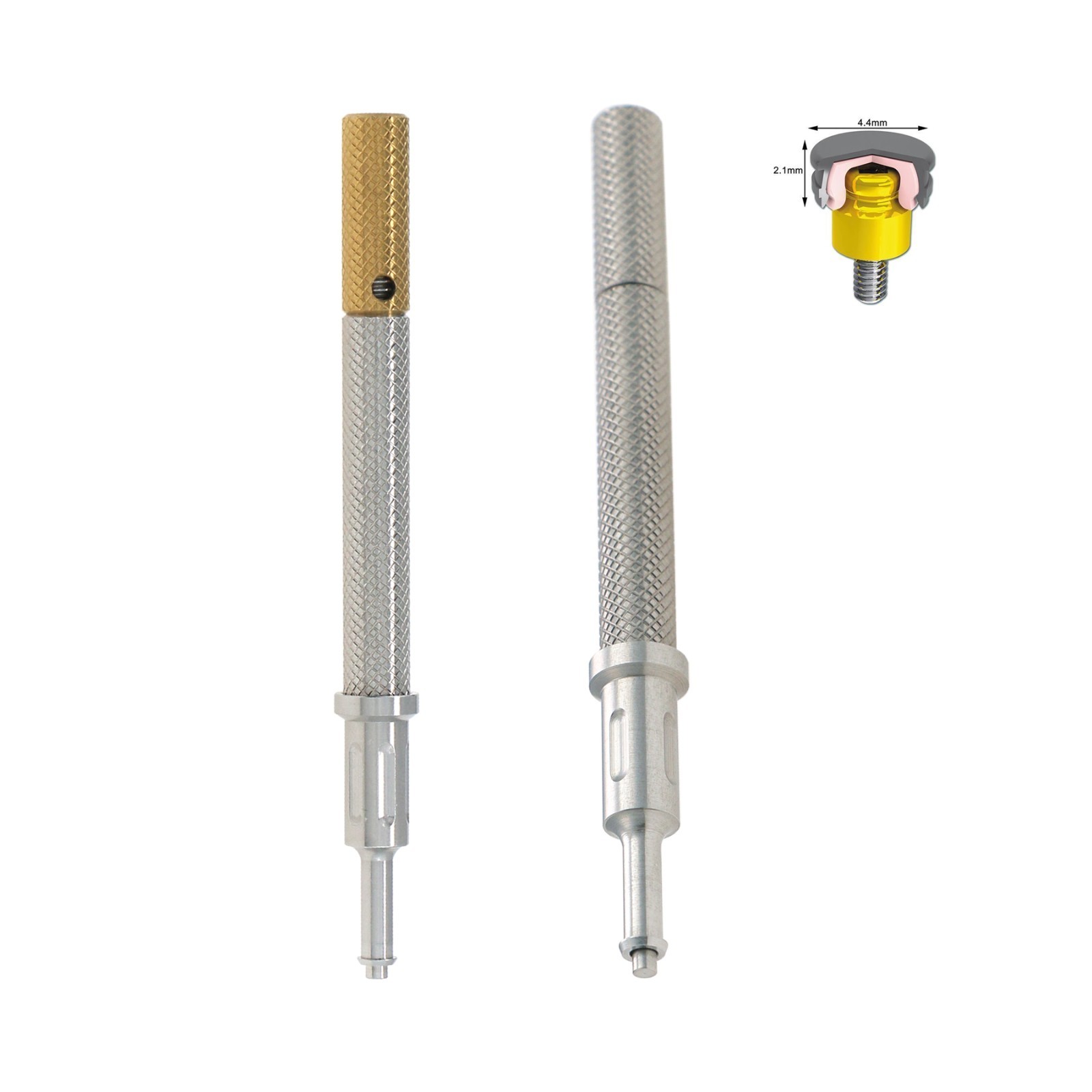 Dental Universal Retention Cap Insertion Extraction Overdenture Remove Core Tool