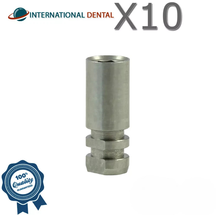 10 Fixture Analog Ø4.5mm Compatible Bi0Horizons Dental Lab Replica Int Hex