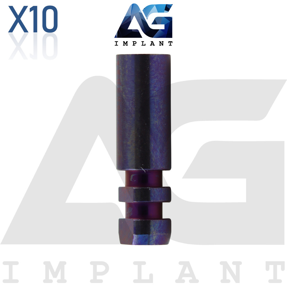 10x Titanium Dental Fixture Analog Compatible N0bel Replace® Tril0be NP Ø3.5mm