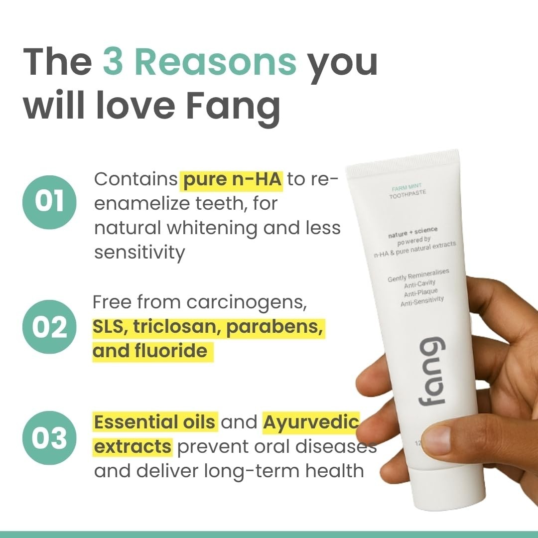 Fang Farm Mint Natural Toothpaste – 120 grams(Pack of 1)