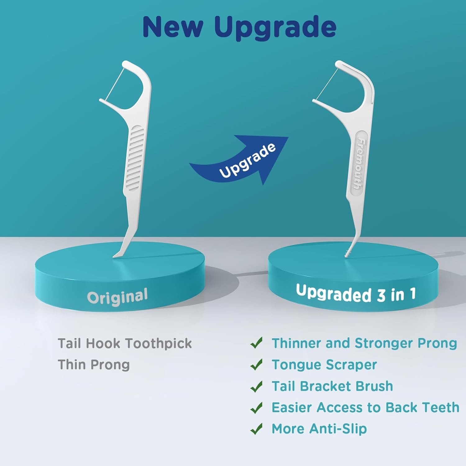3-in-1 Braces Flossers – Orthodontic Dental Floss Picks, 100 Count (Pack of…