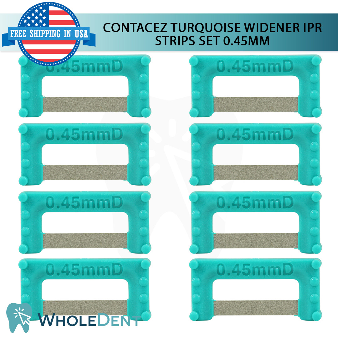 ContacEZ Turquoise Widener IPR Plus 8 Strips Orthodontic Interproximal Reduction