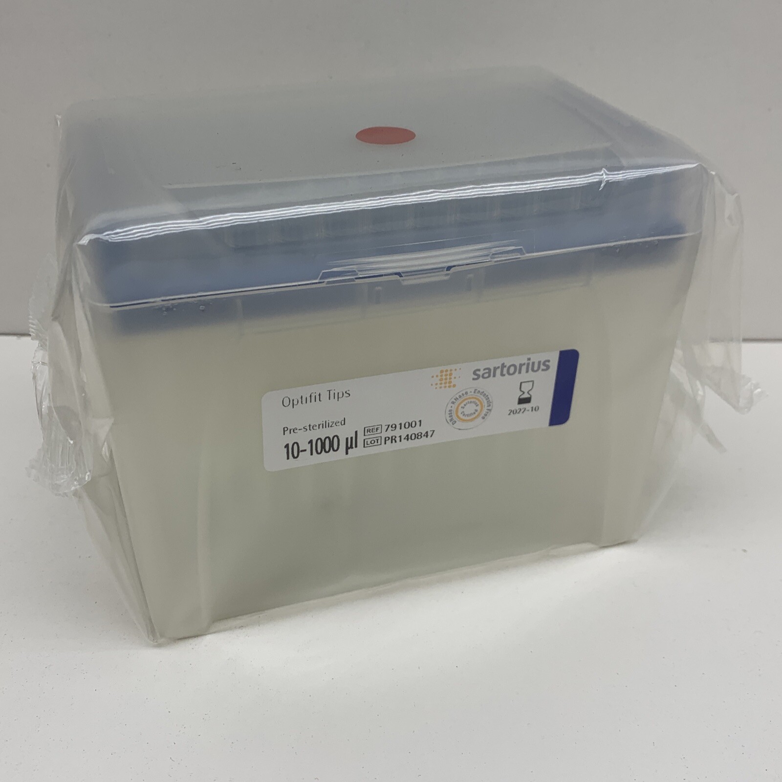 (19-Racks) Sartorius 791001 Sterile Optifit Pipette Tip 10-1000uL EXPIRED 2022