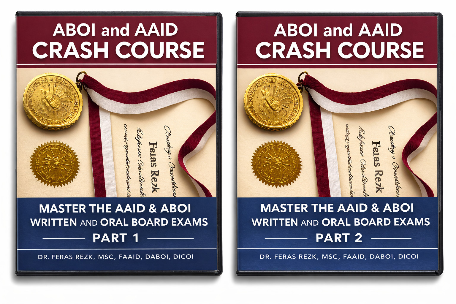 Dental DVD ABOI and AAID writing exam training video lecture PART 1 and 2