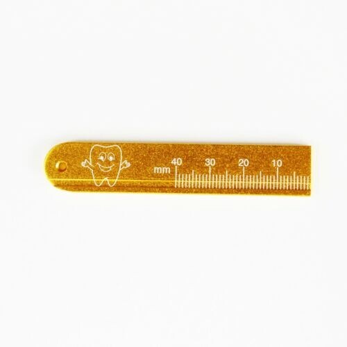 5Pieces Dental Aluminum Metal Endodontic Endo Ruler 5 Colors