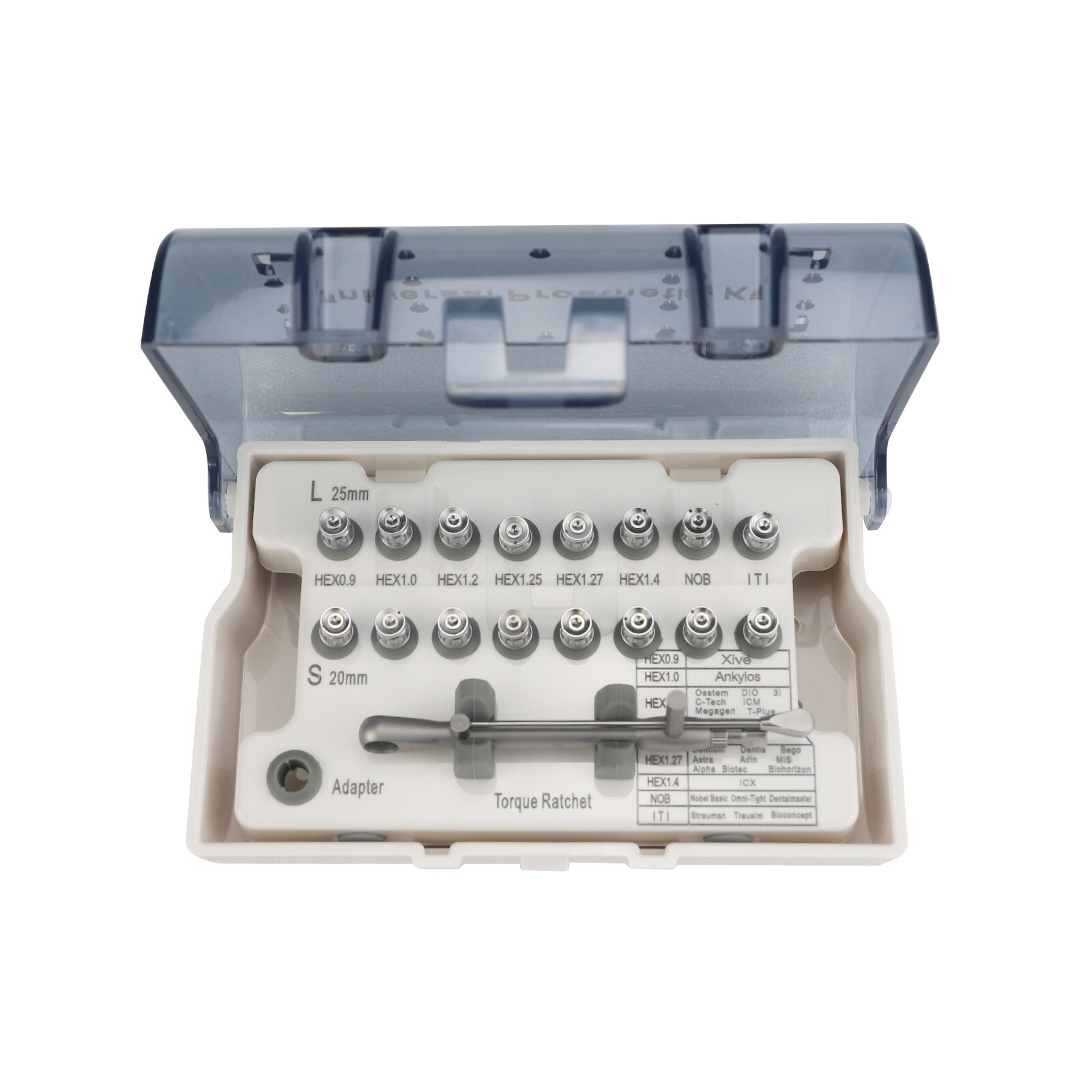 Dental Universal Implant Wrench Screwdrivers Restoration Tool Kit 10-70NCM