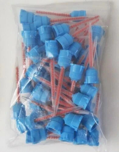50 pcs Pack of BLUE ORANGE Mixing Tips for Crown & Bridge Impression Material FS