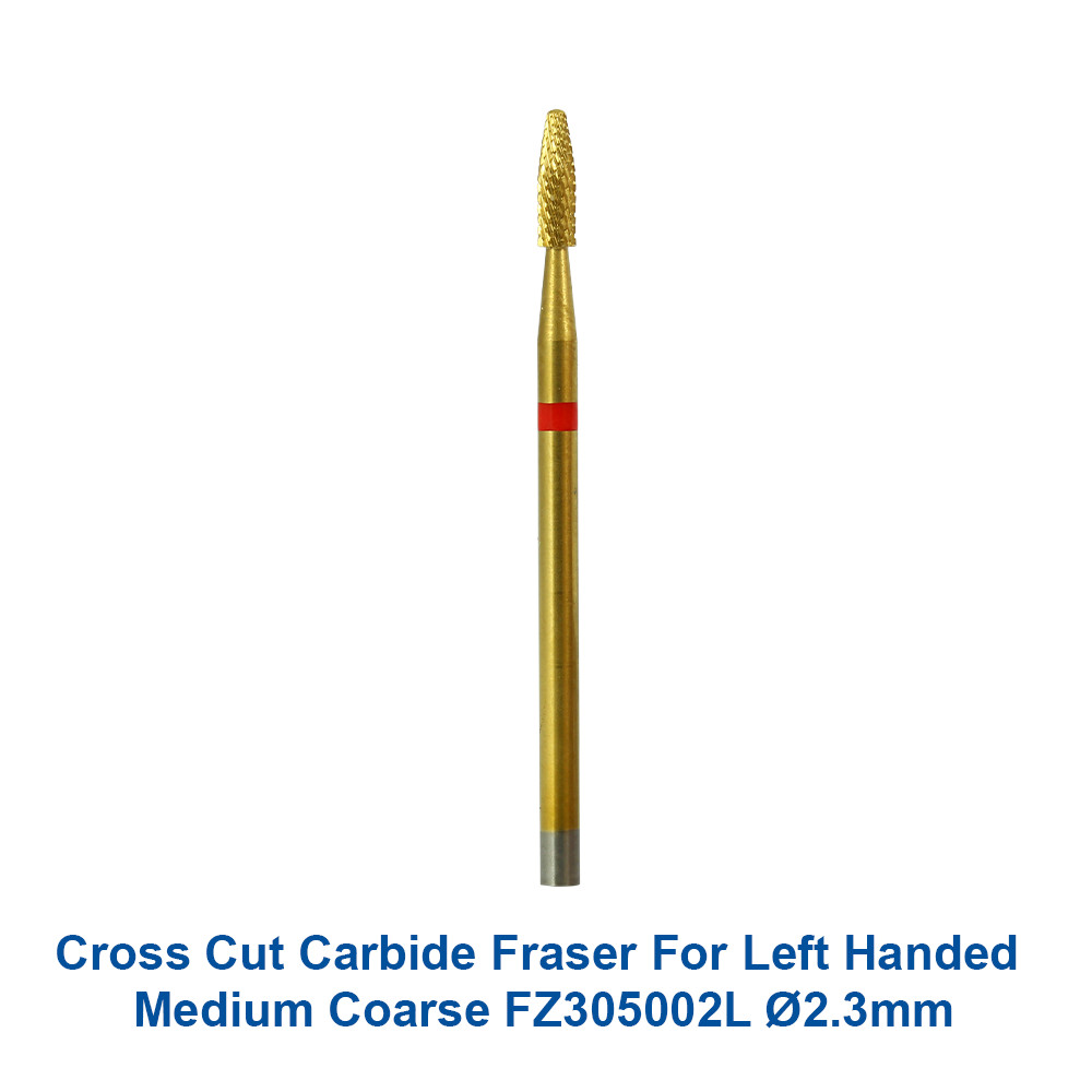 Dental Lab Cross Cut Medium Coarse Carbide Fraser For Left Handed FZ305002L Ø2.3